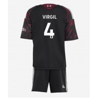 Liverpool Virgil van Dijk #4 Tredje Dräkt Barn 2026-27 Kortärmad (+ Korta byxor)